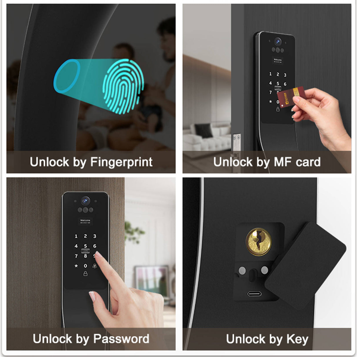 Smart Push-Pull Lock - Space Alloy Edition Smart Push-Pull Lock - Space Alloy Edition