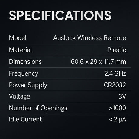 AUSLOCK - Uzaktan Kumanda