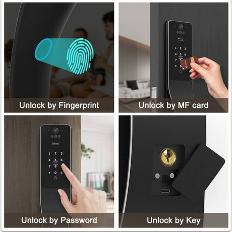 Smart Push-Pull Lock - Space Alloy Edition