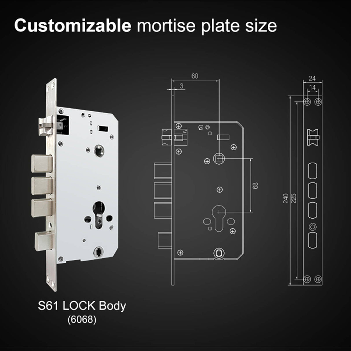 Smart Push-Pull Lock - Space Alloy Edition
